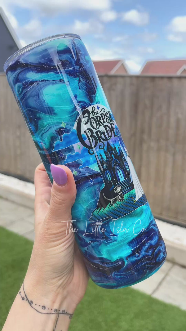 Blue Bride Resin Swirl Tumbler - 20oz Stainless Steel