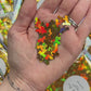 Bumble Bee Glitter Shapes - Holographic Gold - 1oz/28g Pack