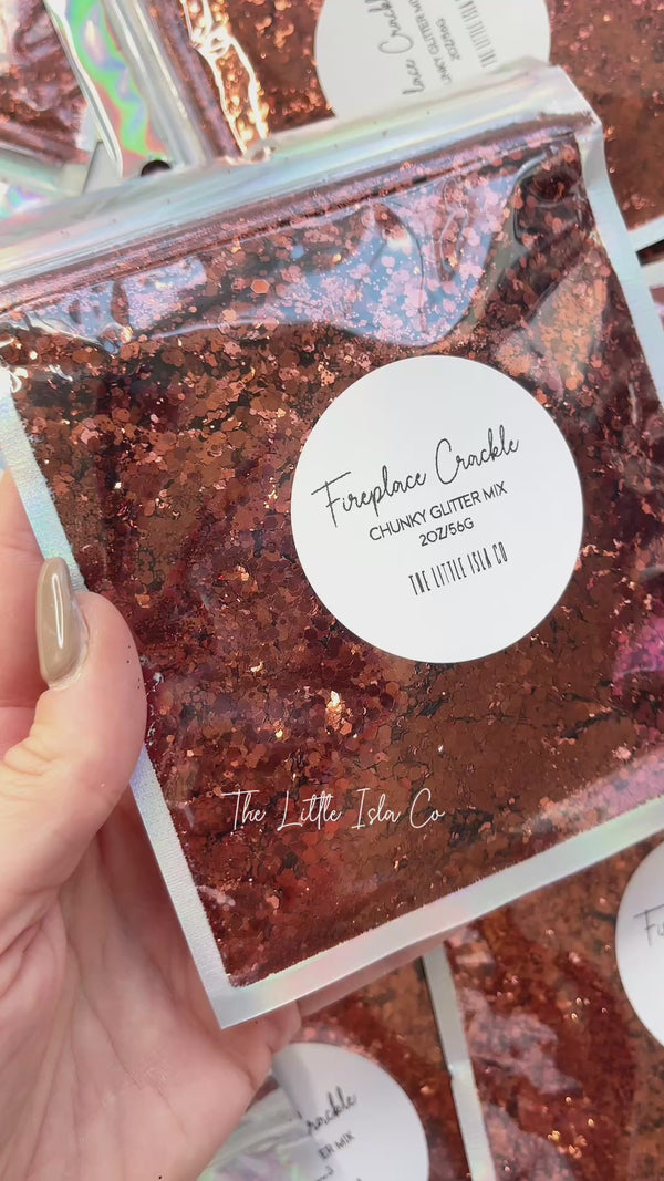 Fireplace Crackle - Chunky Glitter Mix - 2oz/56g Pack